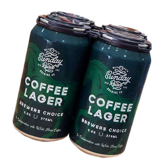 Sunday Road Brewing Co x White Horse Coffee - Coffee Lager 375mL 5%