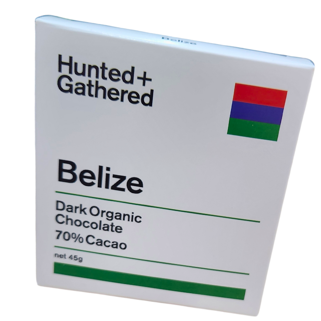 Hunted + Gathered Belize Dark Chocolate 45g