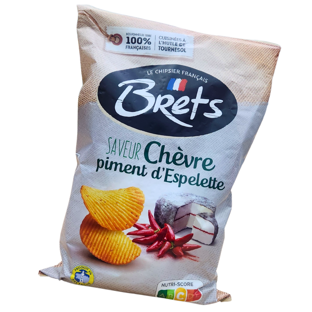Brets Goat Cheese and Espelette Pepper Chips 125g